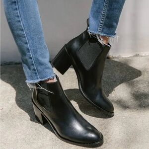 JENNI KAYNE Leather Heeled Chelsea Boot Size 36